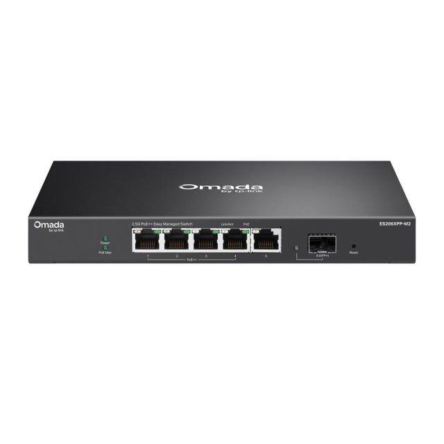 Switch TP-Link ES206XPP-M2, 10G+, 5 porturi, PoE
