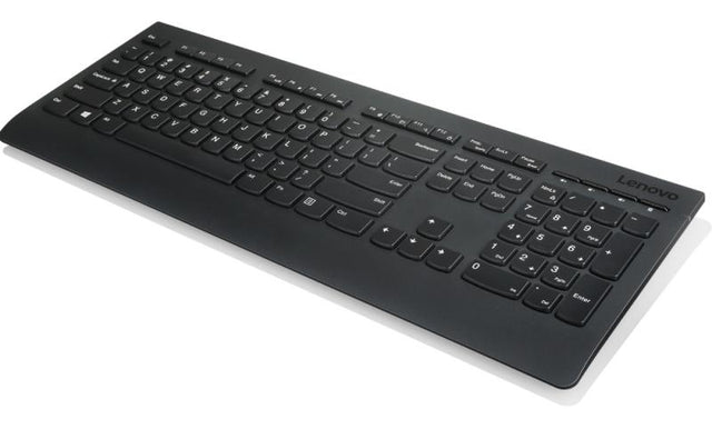 Lenovo 4X30H56854. Keyboard form factor: Full-size (100%). Keyboard style: Straight. Connectivity technology: Wireless, Device interface: RF Wireless, Keyboard layout: QWERTZ, Recommended usage: Office. Product colour: Black