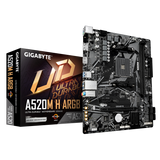 Placa de baza Gigabyte A520M H ARGB, Socket AM4, DDR4, Micro-ATX