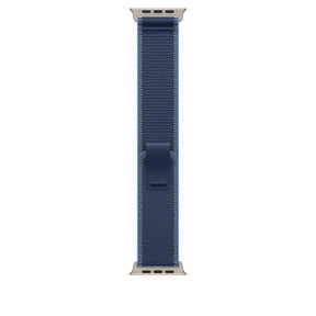 49mm Blue/Bright Blue Trail Loop - S/M - Natural Titanium Finish