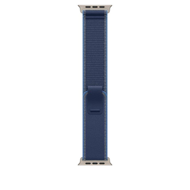 49mm Blue/Bright Blue Trail Loop - S/M - Natural Titanium Finish