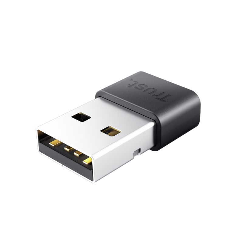 Adaptor Bluetooth Trust Myna 5.4, viteza maxima transfer 0375 MB/s, negru