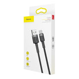 Cablu Date si Incarcare USB-A - USB-C Baseus Cafule, 18W, 1m, Gri CATKLF-BG1, gri