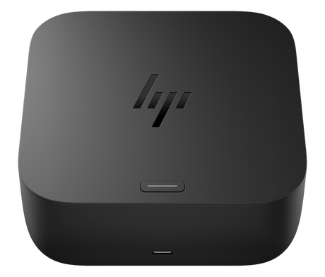 HP USB-C Dock G6 100W, Porturi: 2x USB Type-C (data & 15W USB Power Delivery)/ 1x USB Type-A 10Gbs/ 2x USB Type-A 5Gbs/ 2x DisplayPort 1.4/ 1x RJ-45/ 1x HDMI 2.1, Dimensiuni: 12.1 x 12.1 x 5.1 cm, Greutate: 0.68Kg, 3yw