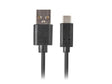 Cablu USB-C(M)  USB-A(M) 2.0 1 m negru QC 3.0