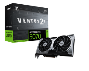 Placa Video MSI GEFORCE RTX 5070 12G VENTUS 2X OC GDDR7 192 bit, PCIE 5.0, 3x DP 1x HDMI
