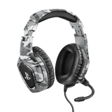 Casti gaming Trust GXT 488 Forze cu fir, lungime cablu 120 cm, frecventa raspuns 20 Hz, 20.000 Hz, sunet stereo, frecventa raspuns microfon 50 Hz, 10.000 Hz, pentru PS4 si PS5, gri