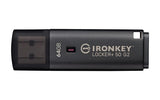 Kingston Technology IronKey Locker+ 50 G2. Capacity: 64 GB, Device interface: USB Type-A, USB version: 3.2 Gen 1 (3.1 Gen 1), Read speed: 145 MB/s, Write speed: 115 MB/s. Form factor: Cap. Weight: 22.94 g. Product colour: Black