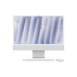 Apple iMAC 24" Retina 4.5k/ Apple M4 (CPU 8-core, GPU 8-core, NeuralEngine 16-core)/16GB/1TB - Silver - INT KB (2024)  (cto from  MW UC3RO/A)