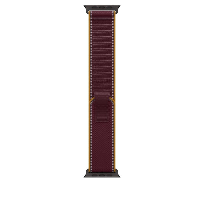 Curea pentru Apple Watch 49mm Burgundy Trail Loop - M/L - Black Titanium Finish