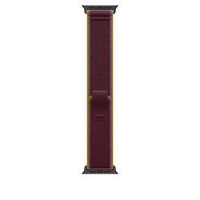 Curea pentru Apple Watch 49mm Burgundy Trail Loop - M/L - Black Titanium Finish