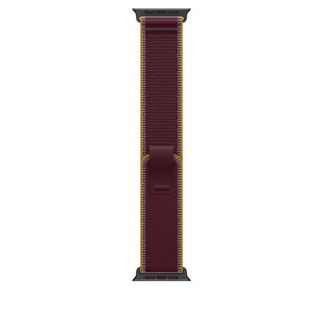 Curea pentru Apple Watch 49mm Burgundy Trail Loop - M/L - Black Titanium Finish