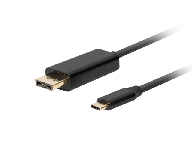 Cablu USB-C(M)  DisplayPort(M) 0,5 m 4K 60Hz negru