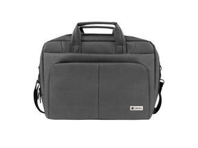 Geanta laptop Natec Gazelle, compatibilitate dimensiune laptop 15.6", 3 compartimente, material Polyester, gri