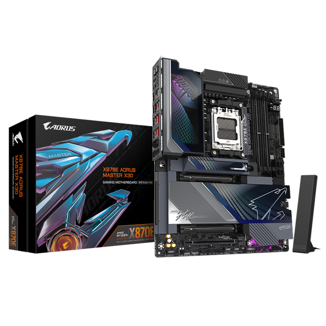 Placa de baza Gigabyte X870E AORUS MASTER X3D, Socket AM5, DDR5, ATX