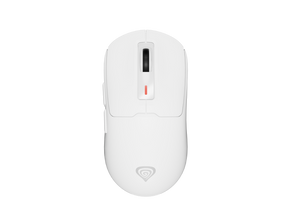Mouse gaming wireless Gensesis Zircon 660 PRO, senzor optic Pixart PAW3395, interfata USB, rezolutie maxima 26000 DPI, numar butoane 6, iluminare RGB, switch mecanic Kailh 8.0, alb