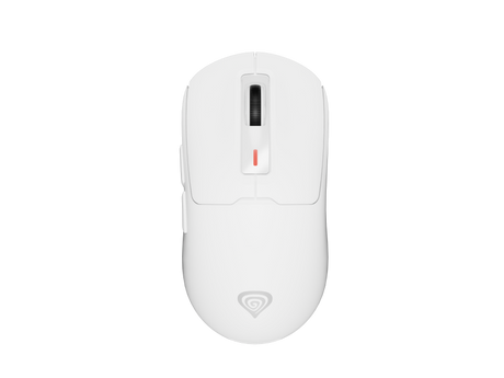 Mouse gaming wireless Gensesis Zircon 660 PRO, senzor optic Pixart PAW3395, interfata USB, rezolutie maxima 26000 DPI, numar butoane 6, iluminare RGB, switch mecanic Kailh 8.0, alb