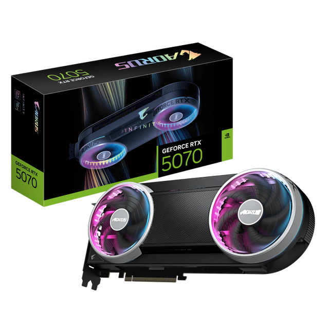 Placa video Gigabyte GEFORCE RTX 5070 AORUS INFINITY, 12GB GDDR7, PCI Express x16 5.0, 192bit
