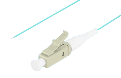 Pigtail fibră MM LC/UPC OM3 easy-strip 50/125 2 m aqua