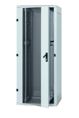 Rack de podea 19 Triton 27U 800x1000mm usa fata sticla panouri laterale/spate detasabile sectiuni pentru ventilatie activa, sectiuniacces cabluri sus/jos/spate IP20 gri