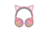 Casti wireless Razer Kraken Kitty V3 Pro, THX Spatial Audio, iluminare RGB, frecventa raspuns 20 Hz - 28 kHz,  microfon detasabil unidirectional, roz