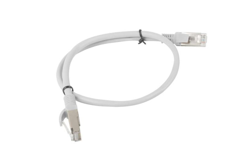 Patch cord Cat.5e UTP 0,5 m gri, Fluke Passed