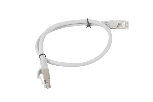 Patch cord Cat.5e UTP 0,5 m gri, Fluke Passed