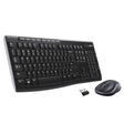 Kit Wireless tastatura si mouse Logitech Wireless Combo MK270, taste numerice, negru