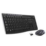 Kit Wireless tastatura si mouse Logitech Wireless Combo MK270, taste numerice, negru
