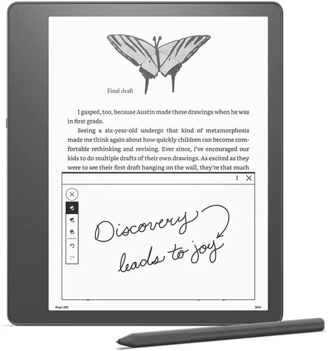 Tableta ePaper Amazon Kindle Scribe, ecran 10.2", 300 ppi, Premium Pen inclus, 16GB, Wi-Fi (Gri)