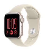 Apple Watch SE 3 GPS 40mm Starlight Aluminium Case with Sand Sport Band - S/M