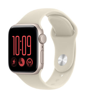 Apple Watch SE 3 GPS 40mm Starlight Aluminium Case with Sand Sport Band - S/M