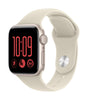 Apple Watch SE 3 GPS 40mm Starlight Aluminium Case with Sand Sport Band - S/M