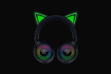 Casti wireless Razer Kraken Kitty V3 Pro, THX Spatial Audio, iluminare RGB, frecventa raspuns 20 Hz - 28 kHz,  microfon detasabil unidirectional, negru