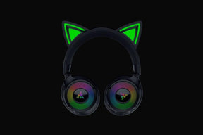 Casti wireless Razer Kraken Kitty V3 Pro, THX Spatial Audio, iluminare RGB, frecventa raspuns 20 Hz - 28 kHz,  microfon detasabil unidirectional, negru