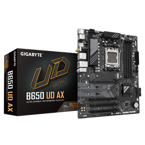 Placa de Baza GIGABYTE B650 UD AX AM5, 4x DDR5, 1x DP 1x HDMI, 1x PCIE 4.0 x16 2x PCIE 3.0 x16 1x PCIE 3.0 x1, 3x M.2, 4x SATA 6GB/s, ATX