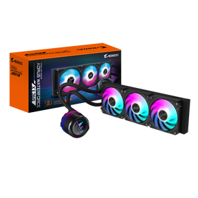 GIGABYTE AORUS WATERFORCE X II 360. Type: All-in-one liquid cooler, Fan diameter: 12 cm, Maximum air pressure: 3.15 mmH2O. Product colour: Black