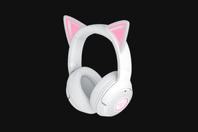 Casti Razer Kraken Kitty V2 Bluetooth 5.2Quartz Edition, interfata USB- A, sensibilitate 92.5 dB SPL / mW @ 1kHz si sensibilitate microfon 42 dBV /Pa, alb