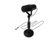 Microfon Genesis Radium 750D Studio USB/XLR stand, tip microfon cardioid, unidirectional, sensivitate microfon -54 dB, impendanta 600 Ohm, lungime cablu 200cm, negru
