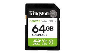 Card de Memorie SDXC Kingston, 64GB,Canvas Select Plus