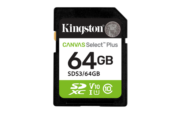 Card de Memorie SDXC Kingston, 64GB,Canvas Select Plus