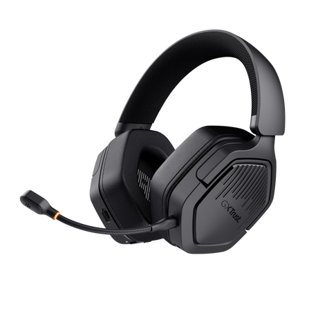 Casti wireless Trust GXT 493 Carus, material ABS, conector 3.5mm, frecventa raspuns 20 Hz, 20.000 Hz, sunet stereo, nivel sunet 104 dB, negru