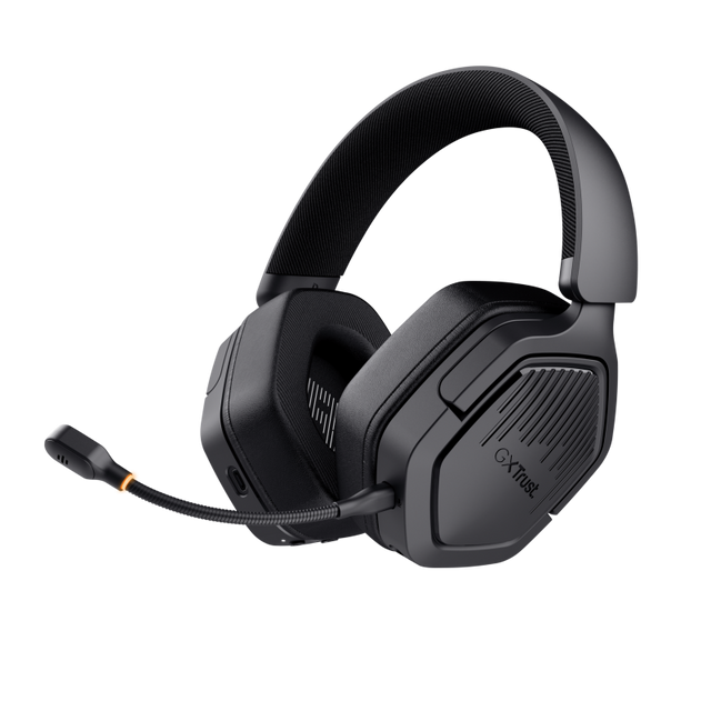 Casti wireless Trust GXT 493 Carus, material ABS, conector 3.5mm, frecventa raspuns 20 Hz, 20.000 Hz, sunet stereo, nivel sunet 104 dB, negru