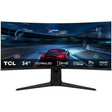 Monitor Consumer TCL 34R83Q, 34", 3440 x 1440 pixeli, Negru-Alb, 2 ani Garantie