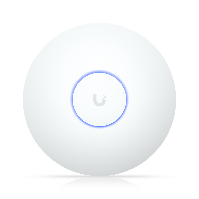 Acces point Ubiquiti U7-LR Wifi 7, 1 x RJ-45 port, 7300 Mbit/s, tensiune DC 42.5 - 57 V, alb