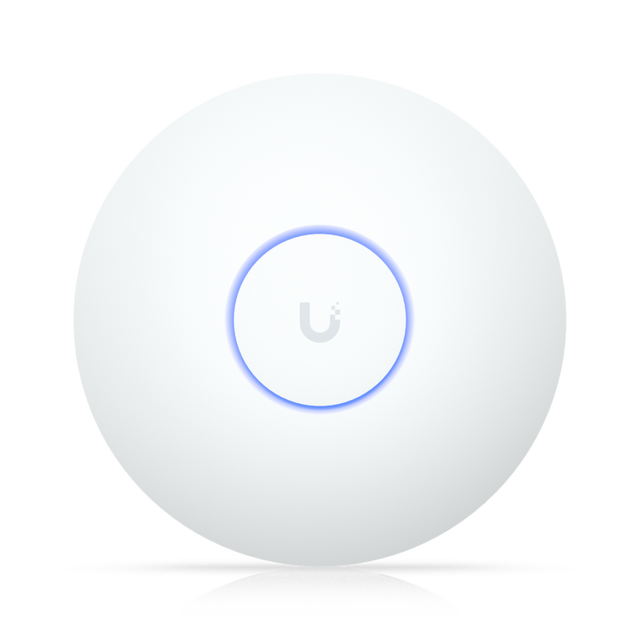 Acces point Ubiquiti U7-LR Wifi 7, 1 x RJ-45 port, 7300 Mbit/s, tensiune DC 42.5 - 57 V, alb