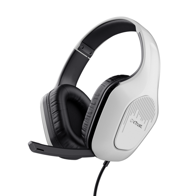 Casti gaming Trust GXT 415PS ZIROX, lungime cablu 120cm, frecventa raspuns 20 Hz, 20.000 Hz, interfata 3.5mm, sunet stereo, alb