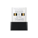 Adaptor USB Wireless MERCUSYS MA20N, Dual Band 200 + 433 Mbps, standarde wi fi IEEE 802.11 a, IEEE 802.11 ac, IEEE 802.11 b, IEEE 802.11 g, IEEE 802.11 n, securitate WPA/PSK, WPA2-PSK, WPA3-SAE, negru