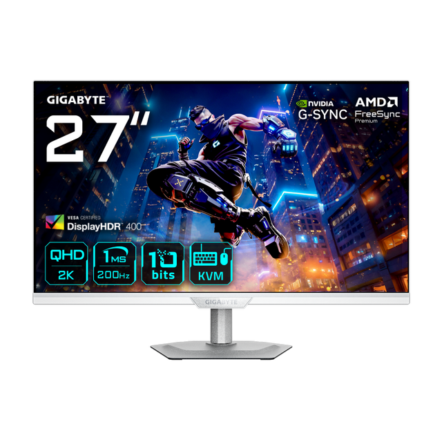 Monitor Consumer GIGABYTE M27Q2 QD ICE, 27", 2560 x 1440 pixeli, White, 2 ani Garantie