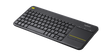 Tastatura wireless Logitech Touch K400 Plus, interfata USB, cu touchpad, dimensiuni  354.3 x 139.9 x 23.5 mm, negru